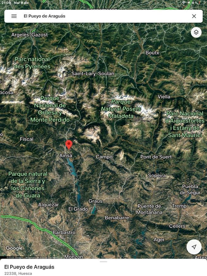 Hostal Casa Encuentra, en el Pirineo al lado de Ainsa El Pueyo de Araguás Exterior foto